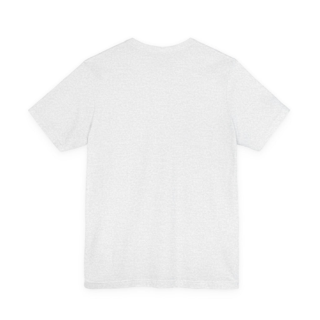 Minimalist White Tee — Subtle Center Text Casual T-Shirt