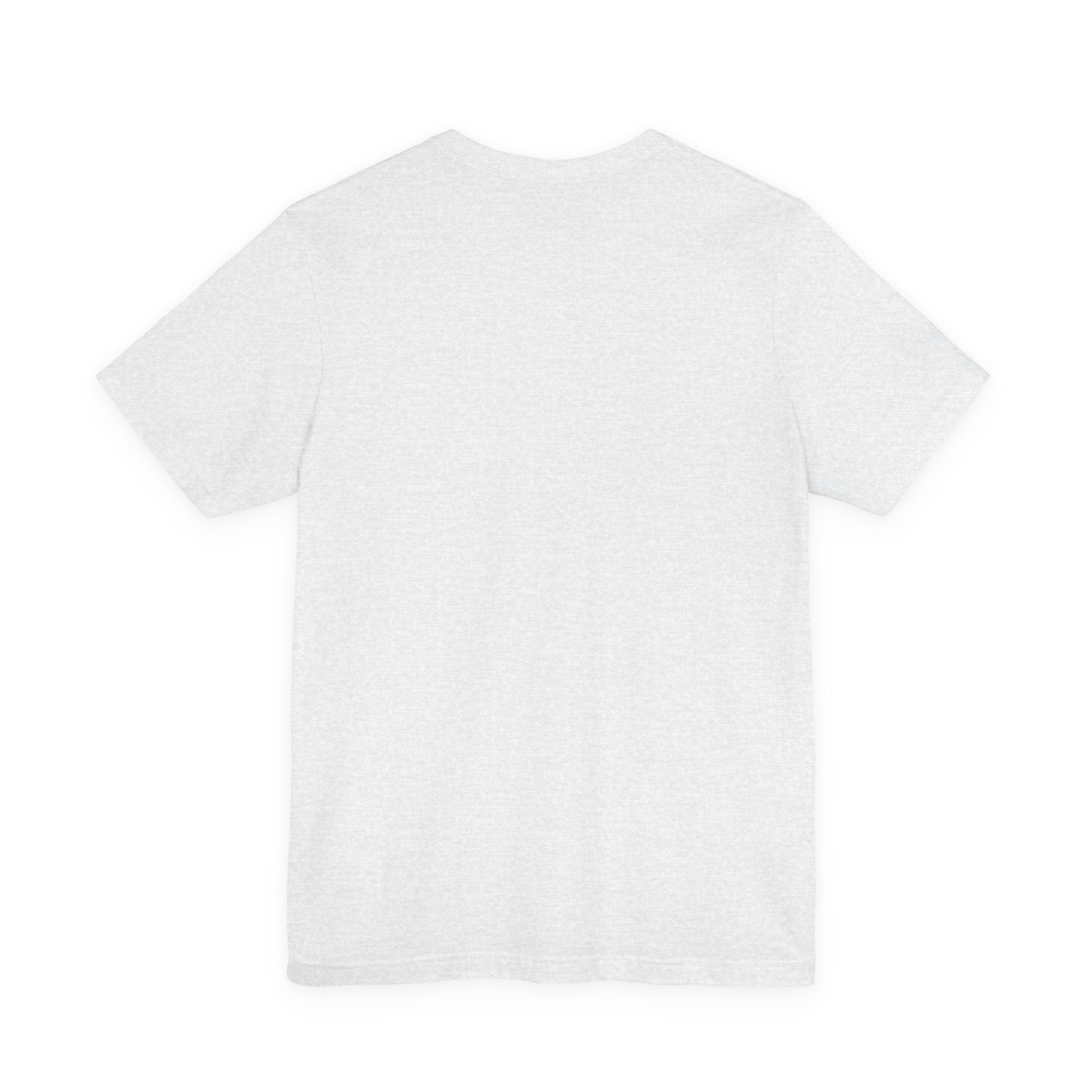 Minimalist White Tee — Subtle Center Text Casual T-Shirt