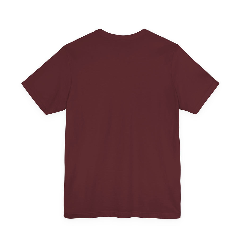 Minimalist White Tee — Subtle Center Text Casual T-Shirt