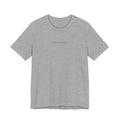 Minimalist White Tee — Subtle Center Text Casual T-Shirt