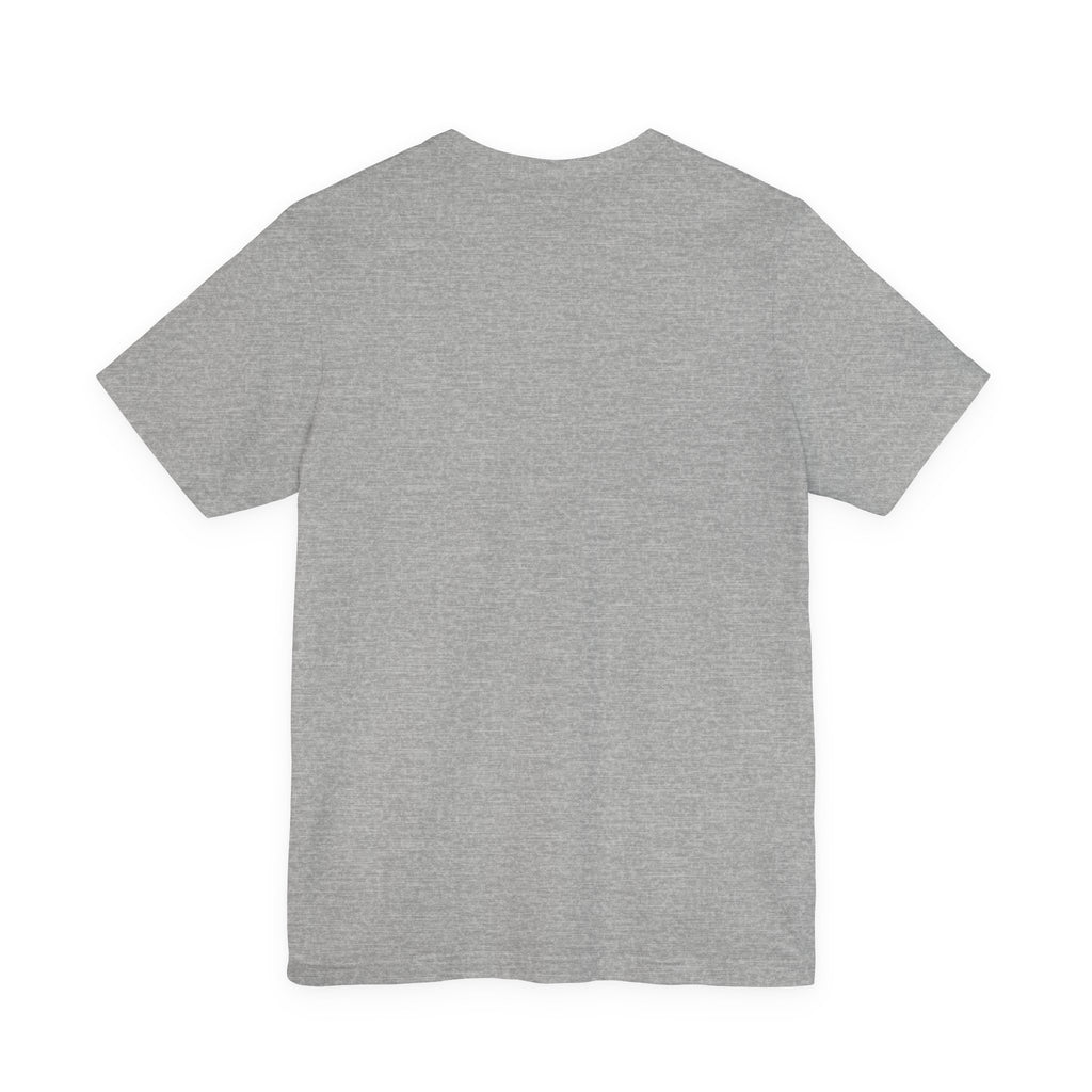 Minimalist White Tee — Subtle Center Text Casual T-Shirt