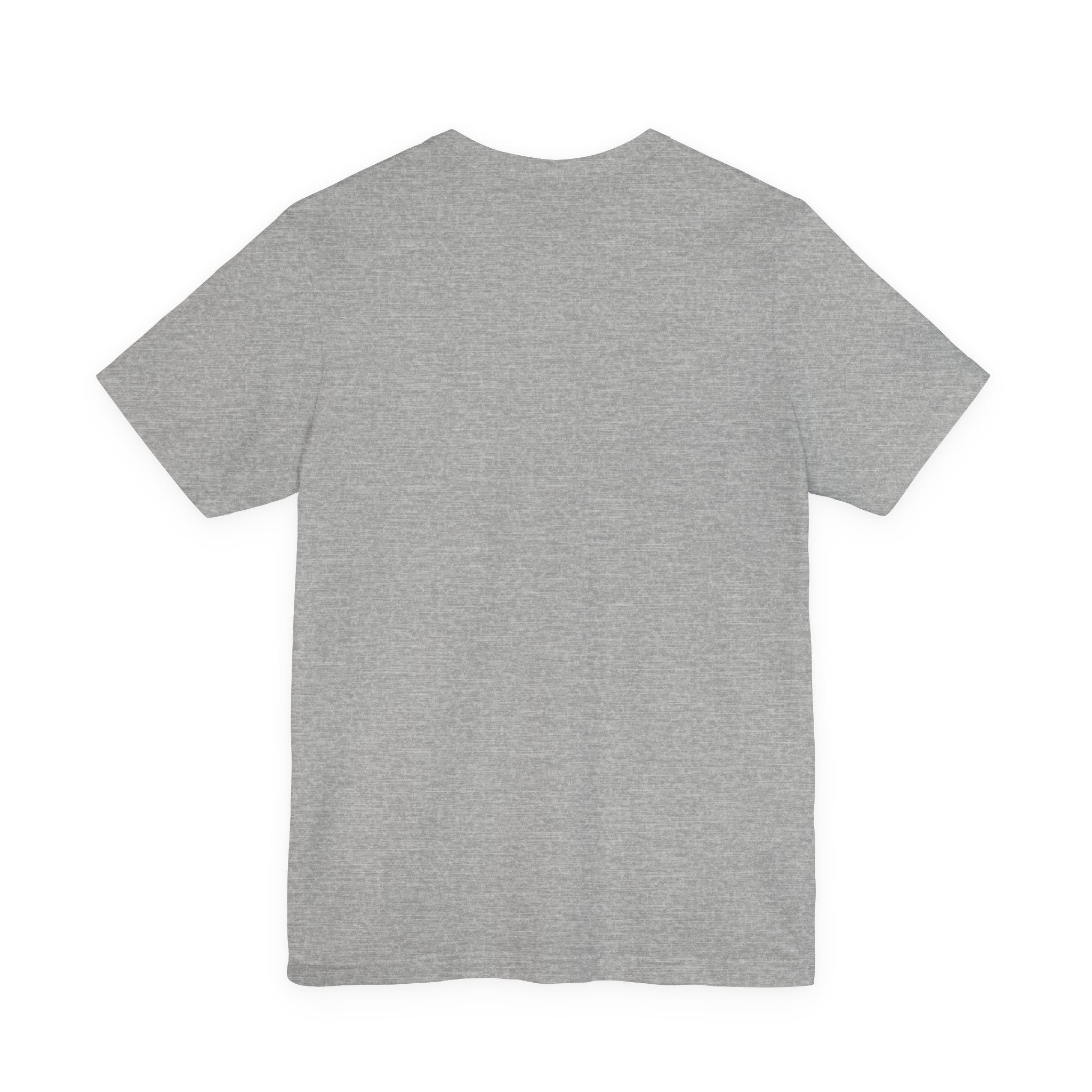 Minimalist White Tee — Subtle Center Text Casual T-Shirt